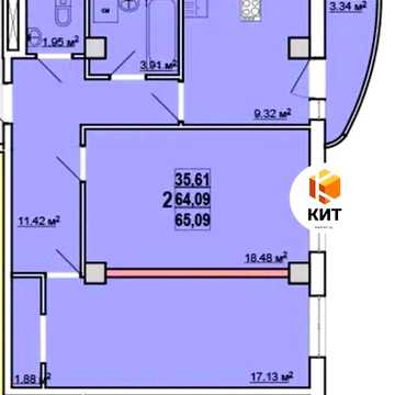 2к. 65м2 ЖК Макіївська(Одесская, ЖК Макеевская, Качановская,15) 121577 -  Продаж квартири Харків - RE-121577