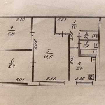 Продам 3-комнатную квартиру г. Шостка, ул. Січнева, 5.