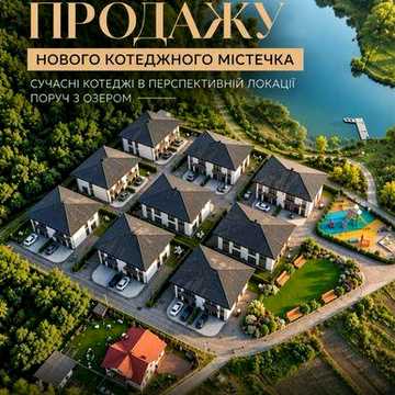 Котеджі біля озера та лісу поруч зі Львовом. Старт продажу