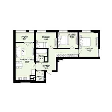 Продаж 3к Квартира Щурата вулиця ЖК Viking Hills