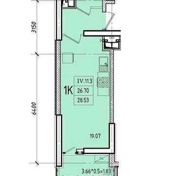 Студія у розстрочку до 4кв. 2028 р. в ЖК Еллада-4 (Эллада) ЖК Еллада