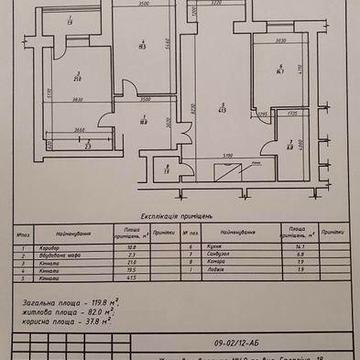 Квартира 3-кімнатна