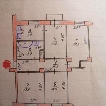 Продам 4-комнатную квартиру