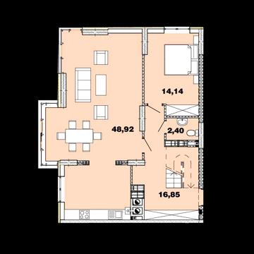 Велика дворівнева квартира (160 м2) в 300 м від Києва. Розтермінування