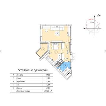 Продам видову квартиру ЖК Променада