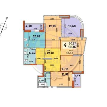 Продам 4к. квартиру 115 метров ЖК Урловский 2, подходит под деление ЖК Урловский-2