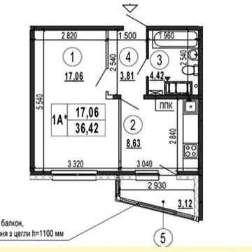 Продам 1 кімнатну квартиру в ЖК “Еврика» ЖК Еврика