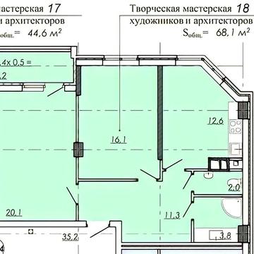 Своя 2к квартира 69м в  Real Park Стикон ЖК Real Park