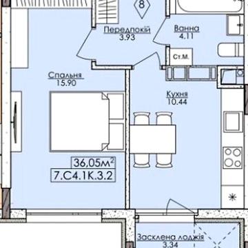 Продаж 1к Квартира вул. Князя Володимира Великого