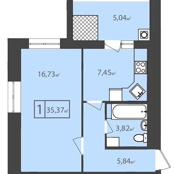 ВИСТАВКА. Однокімнатна квартира у новобудові в розтрочку!