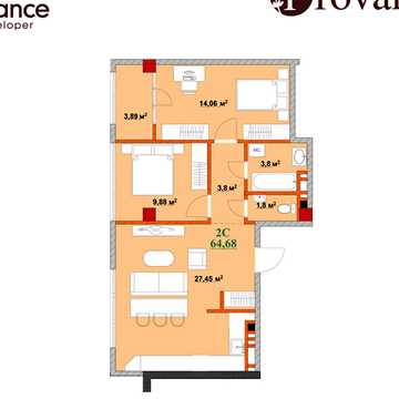 Продаж 2к Квартира Незалежності (Горького) вулиця ЖК Provance Home