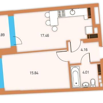 Квартира в Twin House 1к велика 1 секція ЖК Twin House