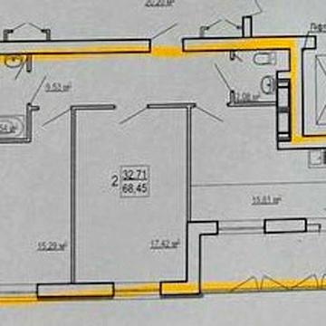 ЖК Сказка 2х комнатная квартира 68,45кв.м. метро Холодная гора ЖК Сказка