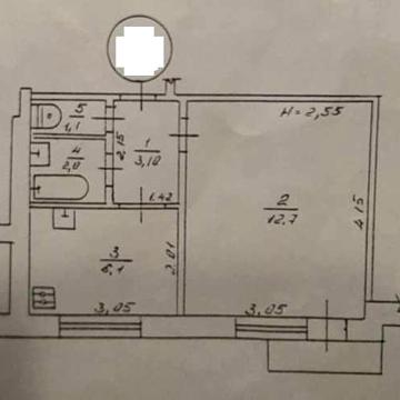 Продам 1 км. квартиру, ул. Грозненская, район Одесской