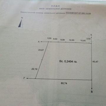 Продам участок під забудову в Мильцях