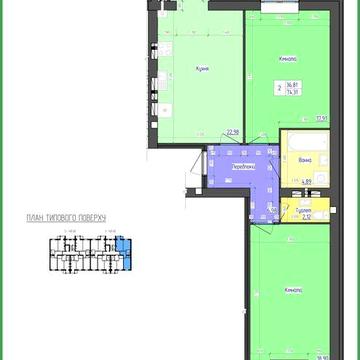 2 кімнатна квартира Дунаївці ЖК Сімейний