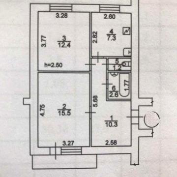 Продам 2-к. кв-ру по ул.Староднепровская на 4-м этаже 14-ти этаж. дома