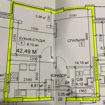 Продам квартиру 42  кв м