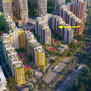2-к квартира в ЖК Чаривне мисто, 65м, 3 дом, 12 этаж. Бориспольская 18 ЖК Чаривне мисто