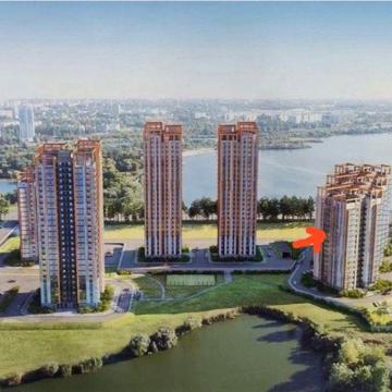 ЖК Оазис.Собственник. 1-комн.47,9м² с видом на озеро. ЖК Оазис