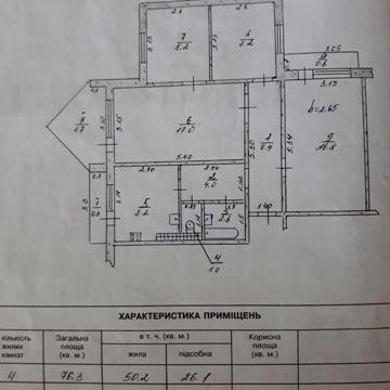 Продам 4-х комнатную квартиру на 4-м Таврическом