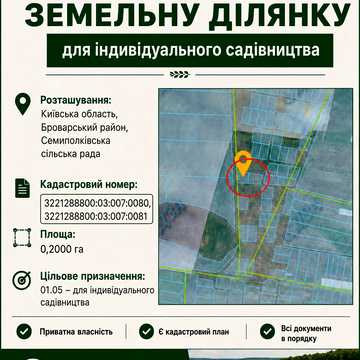 Семиполки, Броварський, Київська область 350000.0 UAH