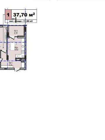 1-кімнатна м. Іршава в ЖК "Набережний", від забудовника ЖК Набережний