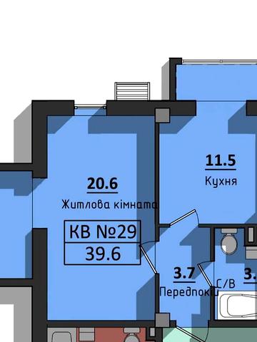 Продаж 1к Квартира Космонавтів вулиця ЖК Сокол