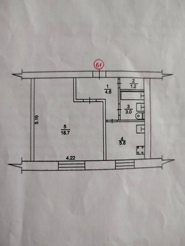 Продам квартиру 1-комнатную