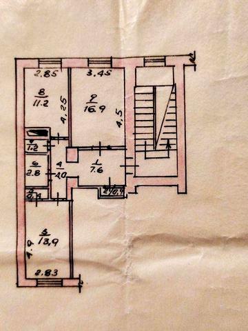2-х кімнатна сталінка р-н автовокзала від власника