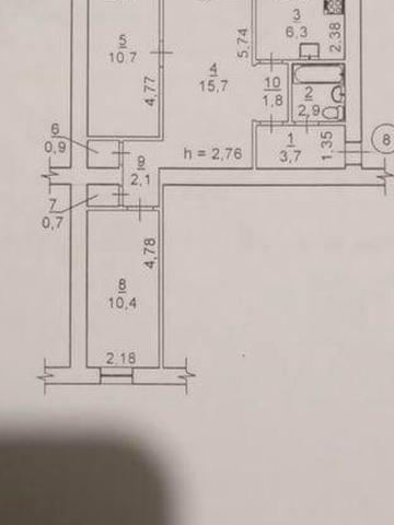 Продаю 3х комнатную квартиру