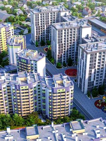 ЖК «Щасливий Grand». 47.81 м2. Великий вибір планувань