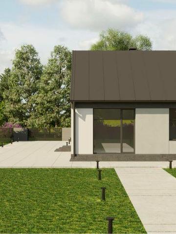 Дом (коттедж) общей площадью 100 м2, рядом  сосновый лес и река