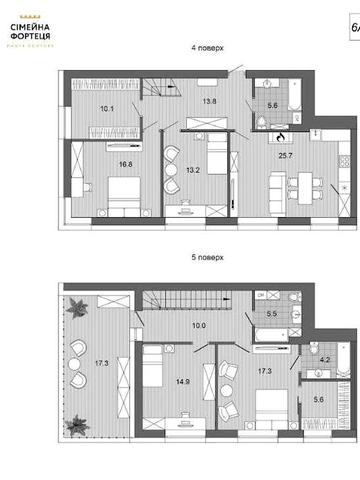 Продаж дворівневої квартири 144м.кв з терасою ЖК Haute Couture ( От Кутюр)
