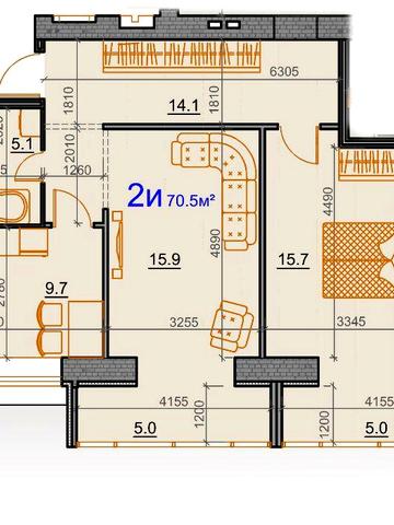 Продаж 2кк 70.5м2.  ЖК Курортний. Є - Оселя. ЖК Курортный