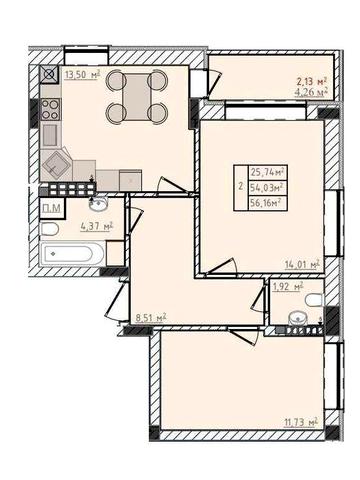 Продаж 2х кім квартири в новобудові, Пустомити ЖК Сонячні Пагорби