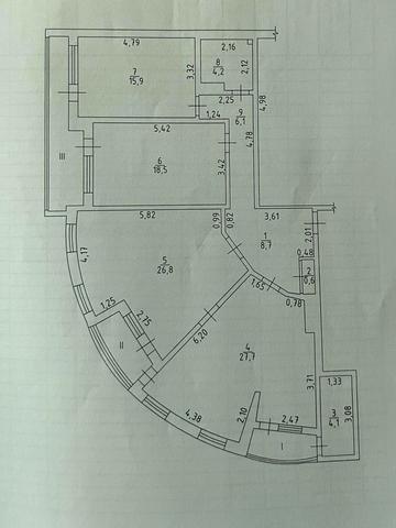 3 кімнатна квартира пров.Світлий