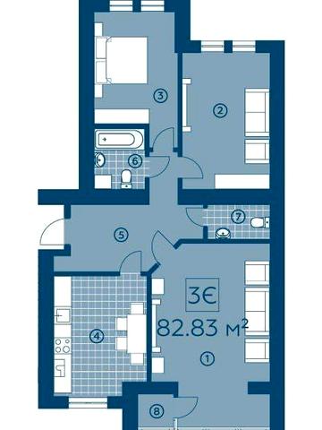 Без% Продам трикімнатну квартиру, ЖК Київський, Буча, Амосова 4 ЖК Київський