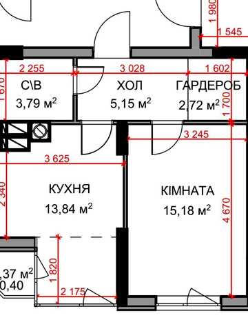 1 к квартира готова до ремонту! ЖК На Прорізній