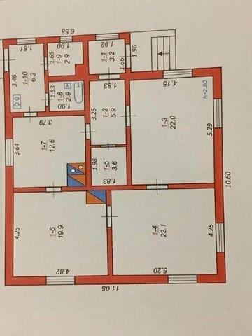 Цегляний будинок у  Журавно