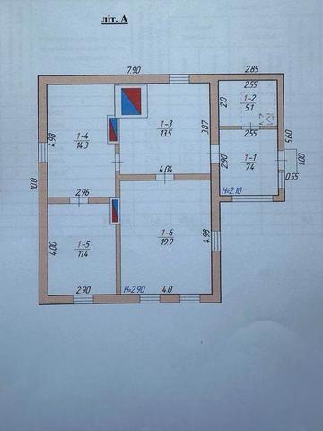 Будинок в селі Гуска