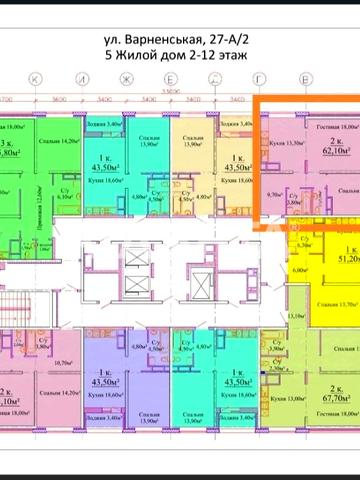 улица Варненская, 27/2а5, Черемушки, Хаджибейский, Одесса, Одесская 60000 USD