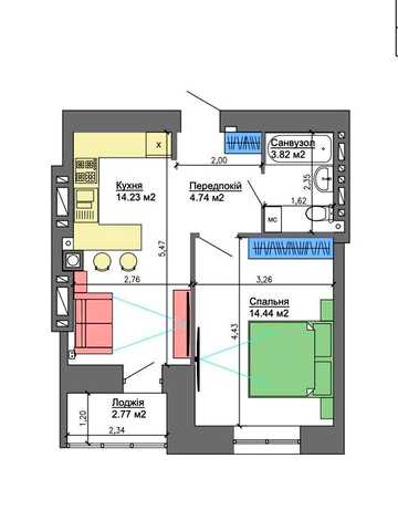 ‼️1-к квартира 40,6 м² | Новобудова | мкр Північний | Розстрочка‼️ ЖК Nicostar Comfort+