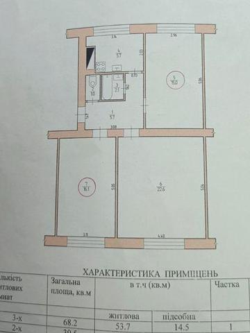 Продаж трикімнатної квартири