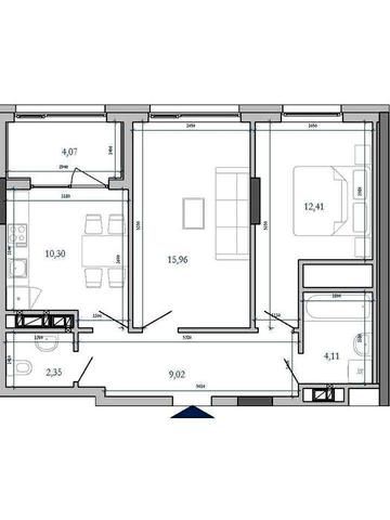 Продаж помешкання без комісії,2 кімнати ЖК Hyde Park