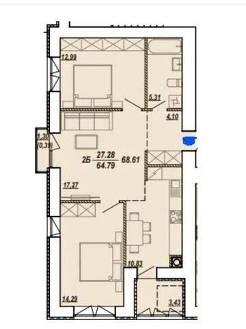 Продається 3-ох км квартира, вул. Текстильна