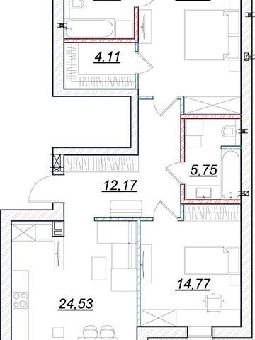 Продаж 2к Квартира Київська вулиця ЖК Desna Park Residence