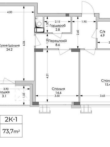2-кімн. квартира в ЖК «Lypynsky». Є розтермінування. Різні варіанти