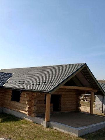 Будинок (баня) з дикого зрубу,93 м2, 71 сот землі,Київ 100км,торг можл