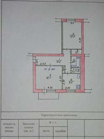 Продам 2-к квартиру у м. Ізюм